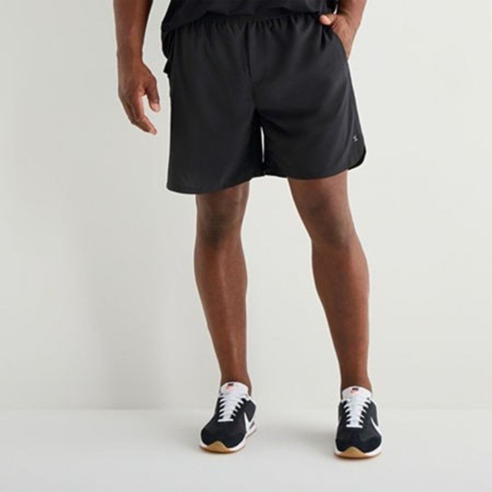 Xersion Mens 4XL Athletic Shorts Black 2-in-1 Liner 8" Inseam Quick Dry Workout